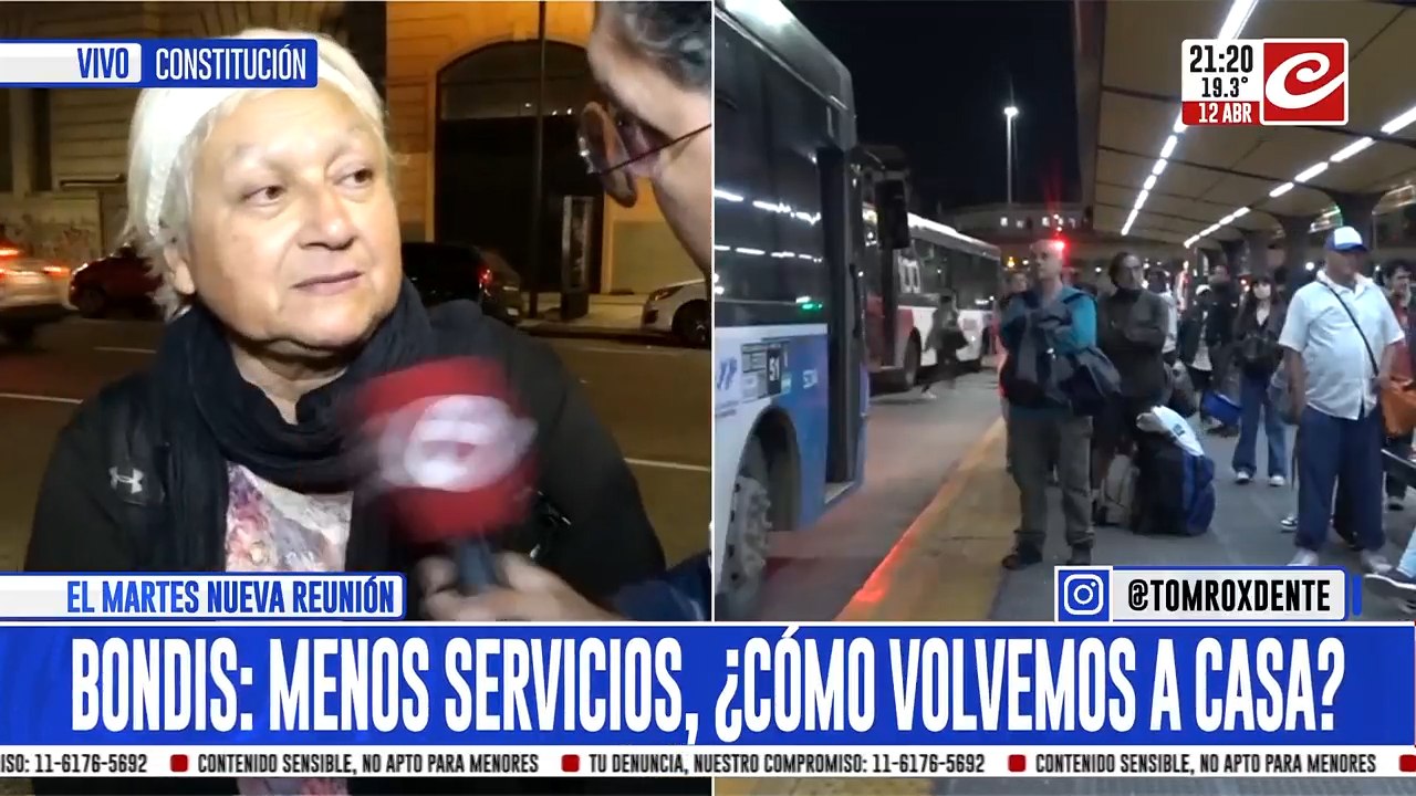 Bondis: menos servicios ¿cómo volvemos a casa?