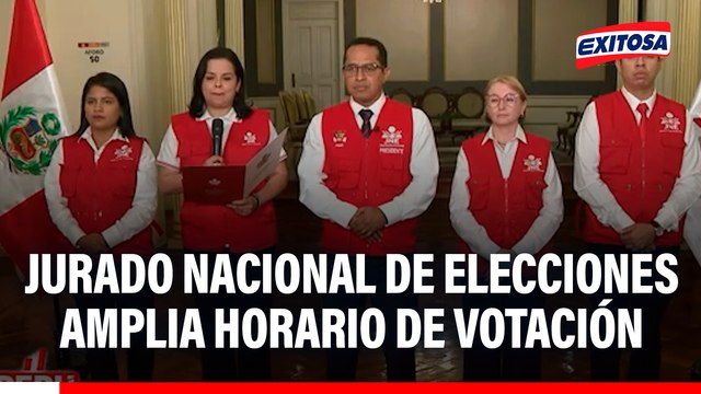 Jurado Nacional de Elecciones amplia horario de votación hasta mañana 13 de abril en locales donde no se instalaron mesas
