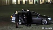 L'arrivo di Draghi al Quirinale con la lista dei ministri