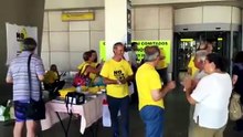 No Scorie, la protesta all'aeroporto di Cagliari (di Matteo Sau)
