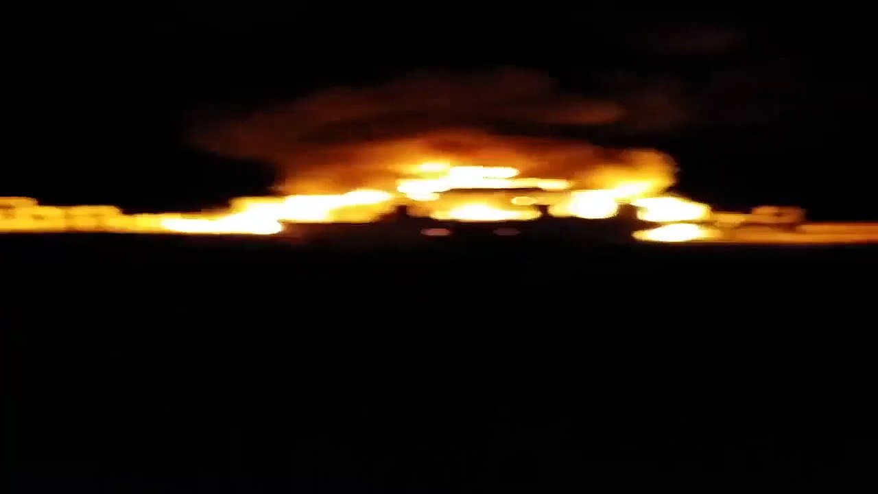 05 10 2016 incendio sax beach - video Giuseppe Ungari