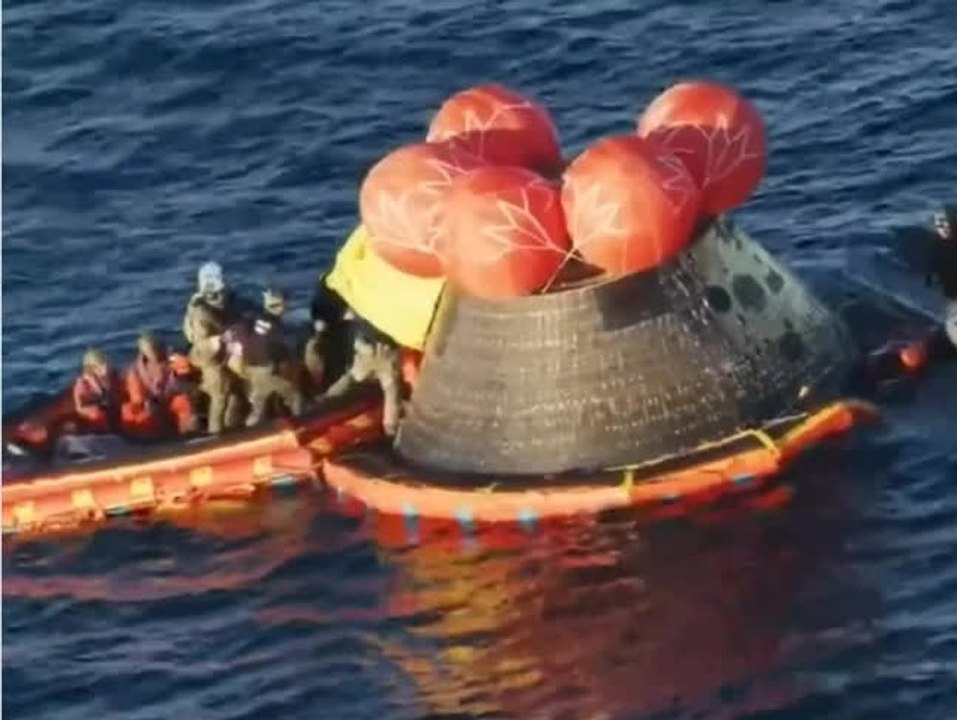Crew der Artemis 2 ist wieder sicher zurück auf der Erde