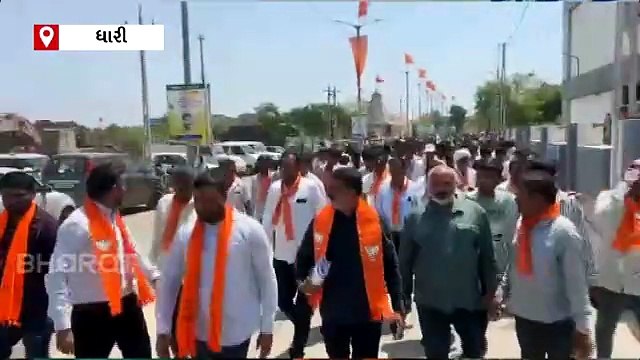 ધારી નગરપાલિકા ચૂંટણી: માજી ધારાસભ્ય મનસુખ ભુવાએ ભાજપના ઉમેદવાર તરીકે ભર્યું નોમિનેશન