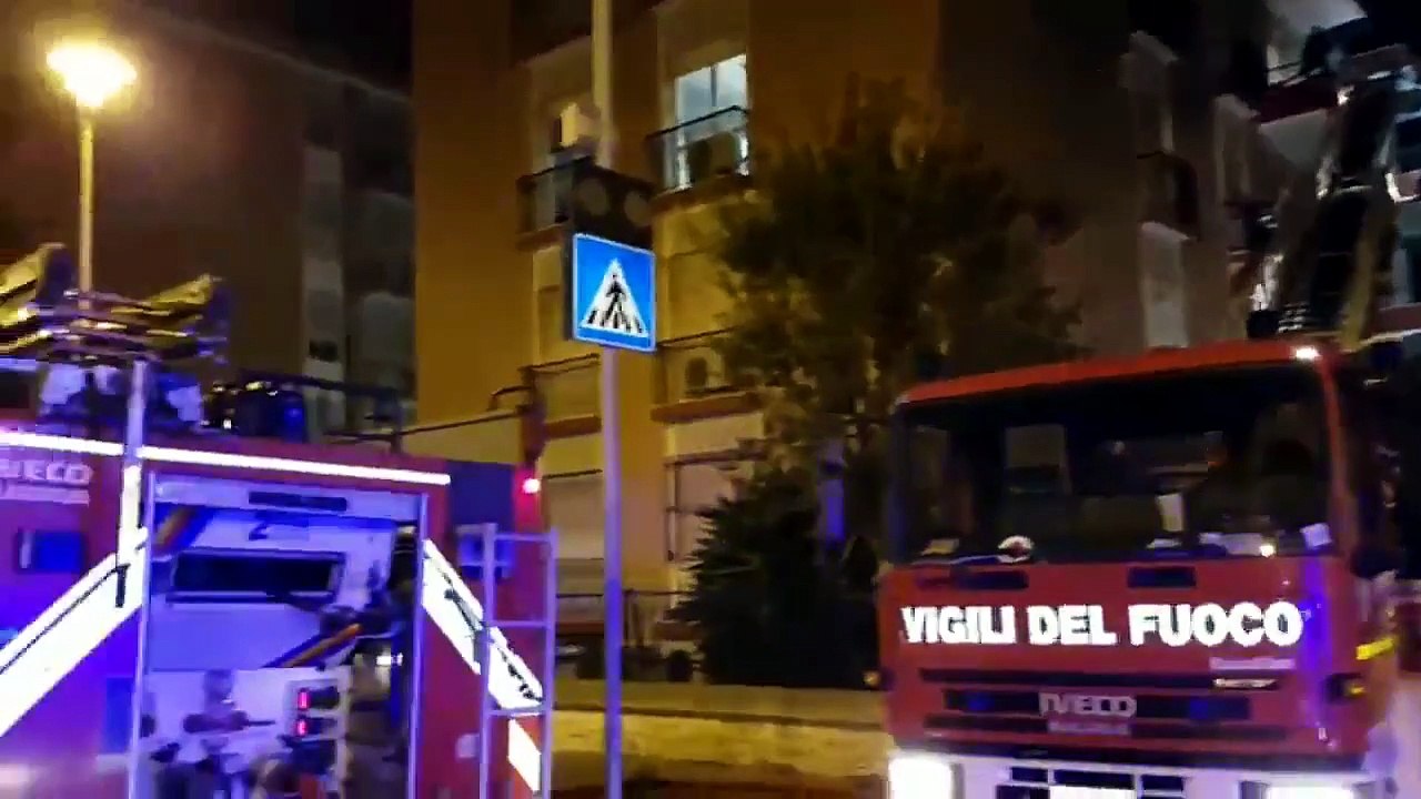 Cagliari, incendio ad Abbanoa