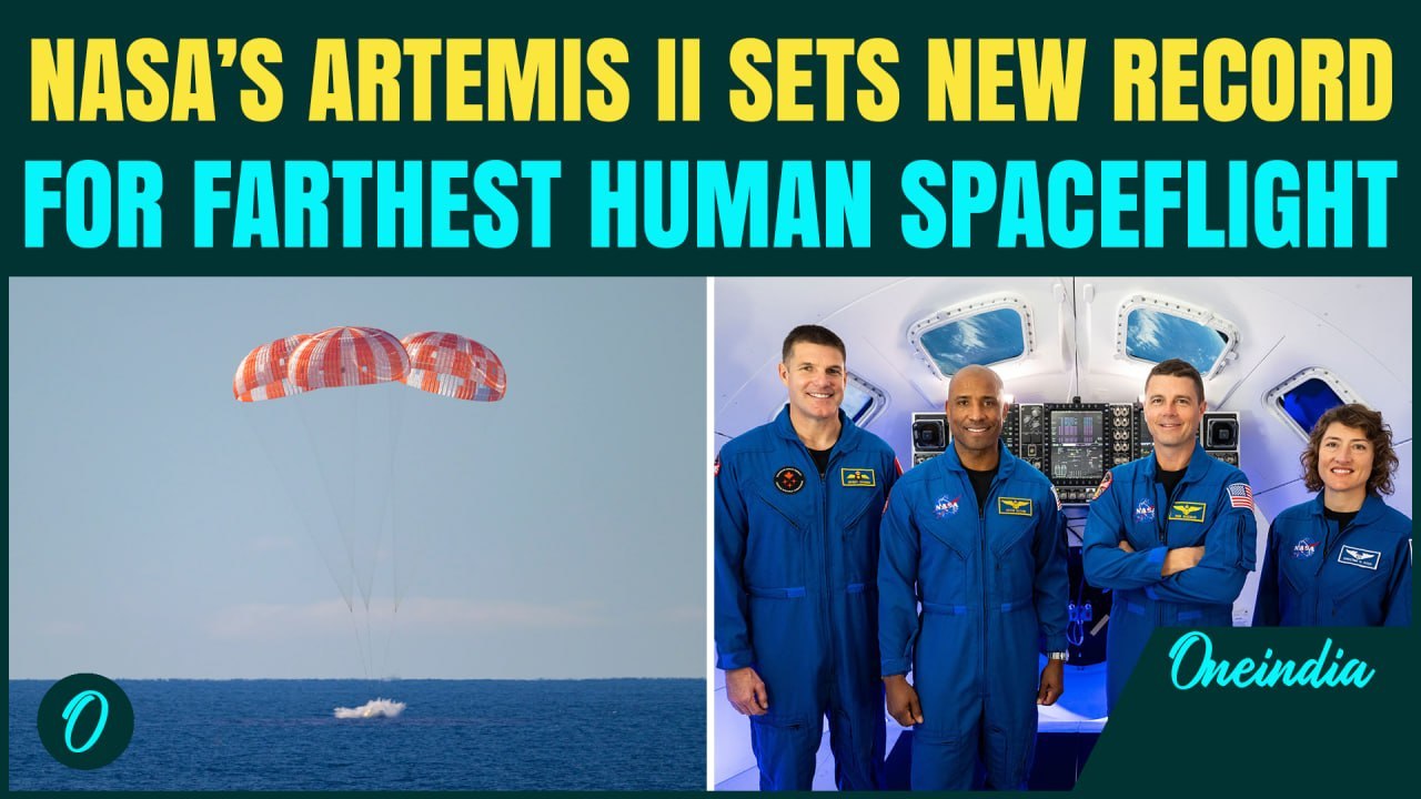 NASA Artemis II Scripts History; Sets World Record For Farthest Human Travel At 406771 KM From Earth