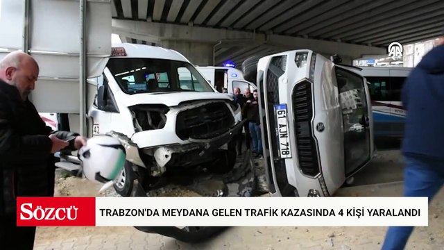 Trabzon'da meydana gelen trafik kazasında 4 kişi yaralandı