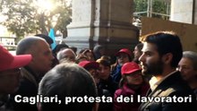 Cagliari, protesta dei lavoratori