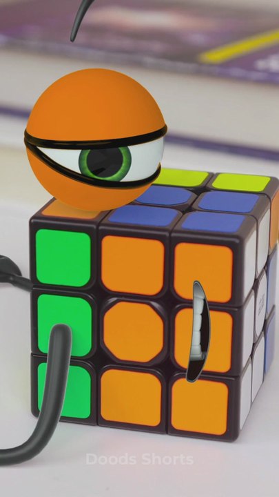 The secret life of a Rubik's cube! 🧩😂 #animation #funny