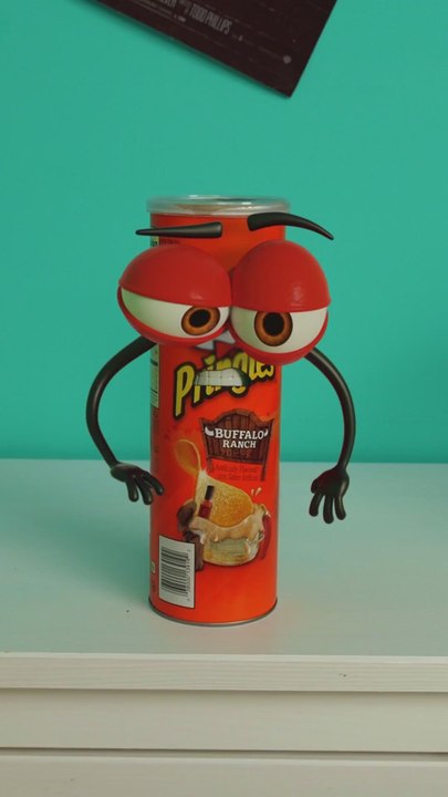 Me vs. The last pringle in the can! 🥊🥔 #animation #funny