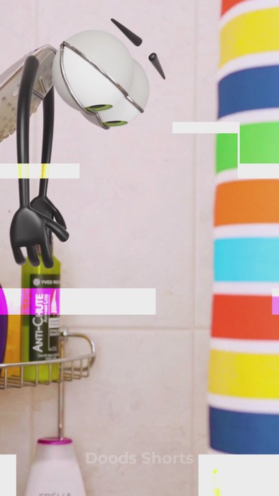 My shower literally PRANK ME... 🚿😱 #animation #funny