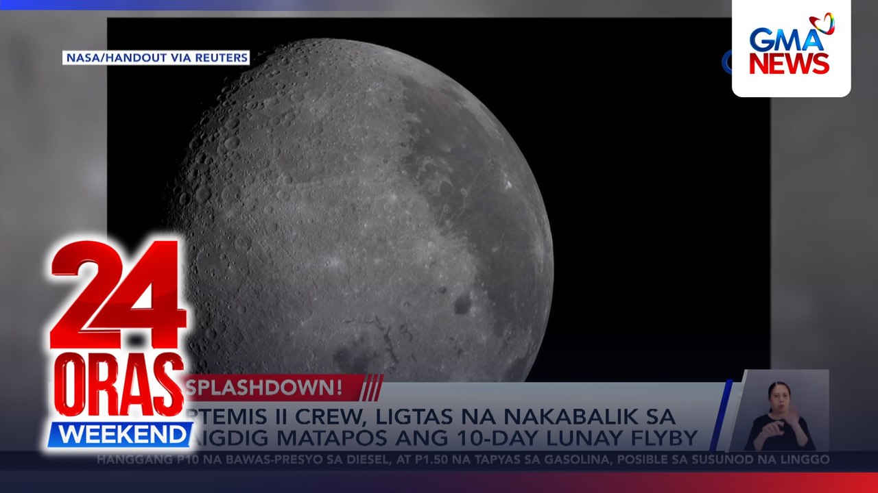 Artemis II astronauts safely back on Earth after historic lunar trip | 24 Oras Weekend