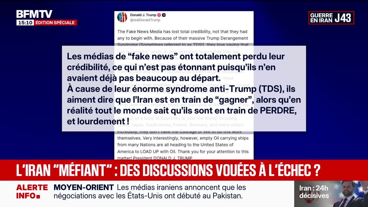 Guerre au Moyen-Orient: Donald Trump affirme que les États-Unis vont "sécuriser le détroit d'Ormuz, pour le bien de tous les pays"