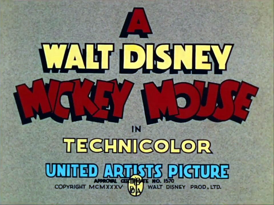 Mickey Mouse - Pluto's Judgement Day Pencil Test United Artists Titles Fixed