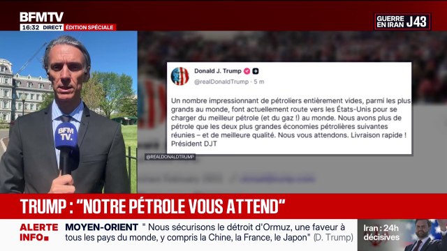 Guerre au Moyen-Orient: Donald Trump capitalise sur la hausse du trafic pétrolier vers les États-Unis