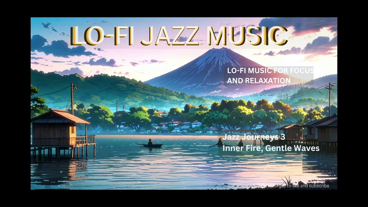 JAZZ JOURNEYS: INNER FIRE GENTLE WAVES - Lo-fi jazz music for focus, rest, sleep