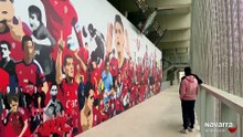 Osasuna y LKN reflejan la historia del club en un mural