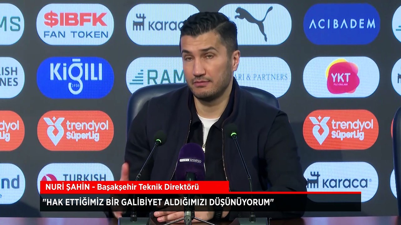 Başakşehir'de Nuri Şahin: Hak ettiğimiz bir galibiyet oldu