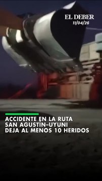 Un accidente de tránsito registrado la tarde del viernes en la ruta que conecta San Agustín con Uyuni, en Potosí, dejó al menos 10 personas heridas.