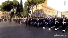 Festa delle Forze armate, Mattarella all'Altare della Patria