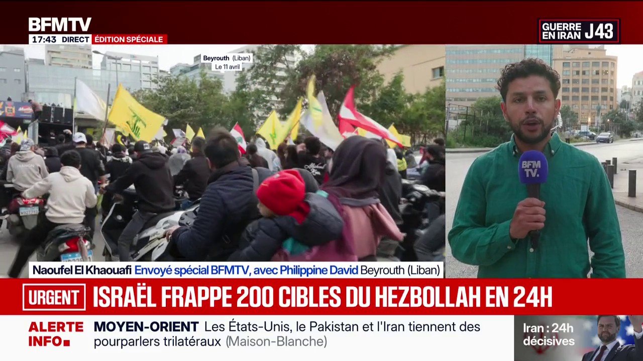 "Depuis ma naissance, Israël bombarde le Liban": une manifestation a été organisée par le Hezbollah au cœur de Beyrouth au Liban