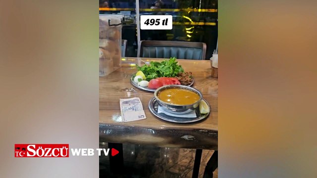 Türkiye’ye gelen gurbetçi, 495 TL ödediği çorbanın fiyatına isyan etti