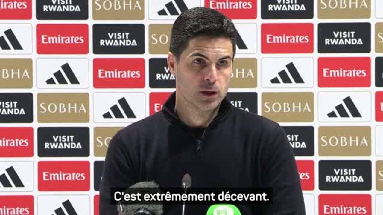 Arsenal - Arteta : "Un véritable coup de poing en plein visage"