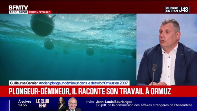 Avant de commencer à déminer le détroit, il faut arrêter le conflit : Guillaume Garnier, ancien plongeur démineur dans le détroit d'Ormuz, raconte son travail sur BFMTV