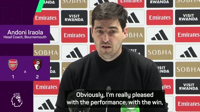 Iraola's Bournemouth 'fully deserved' win at Arsenal