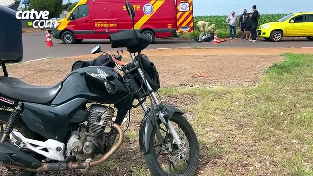 Homem fica gravemente ferido após batida com caminhão em obras na BR-369