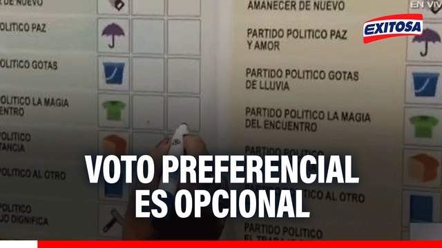 Electores no están obligados a llenar las casillas en blanco del voto preferencial, señala especialista de la ONPE
