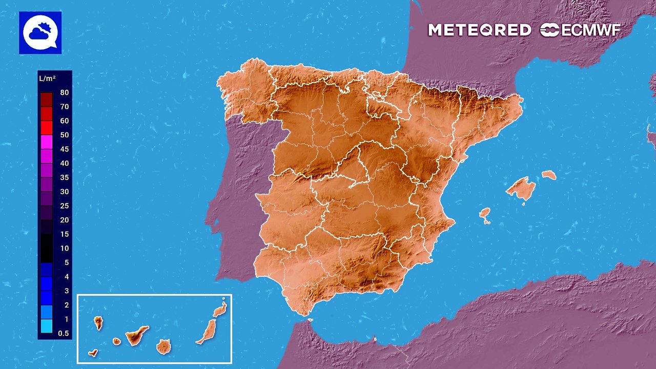 Intensas precipitaciones en la mitad este, especialmente en el sudeste