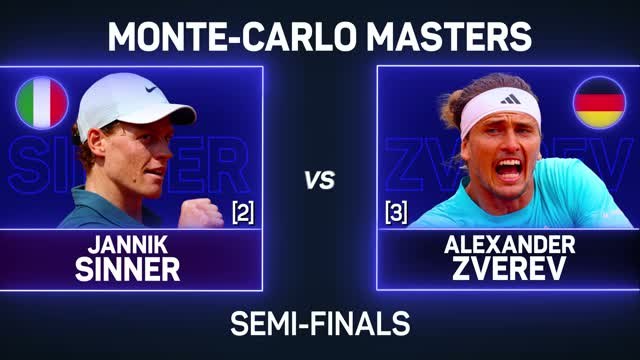 Sinner sets up Alcaraz showdown in Monte-Carlo