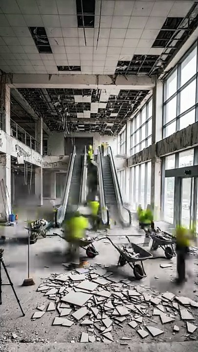 A Luxury Showroom Reconstruction Video: From Blueprint to Reality! 🏛️✨ #luxuryshowroom, #reconstruction