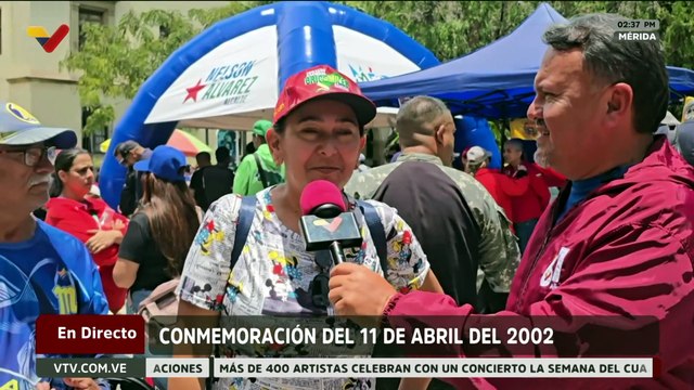 Merideños se unen para conmemorar 24 años de los hechos del 11 de abril del año 2002