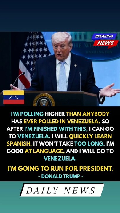 🇻🇪 Trump Running for President of... Venezuela? #Trump2024 #Venezuela