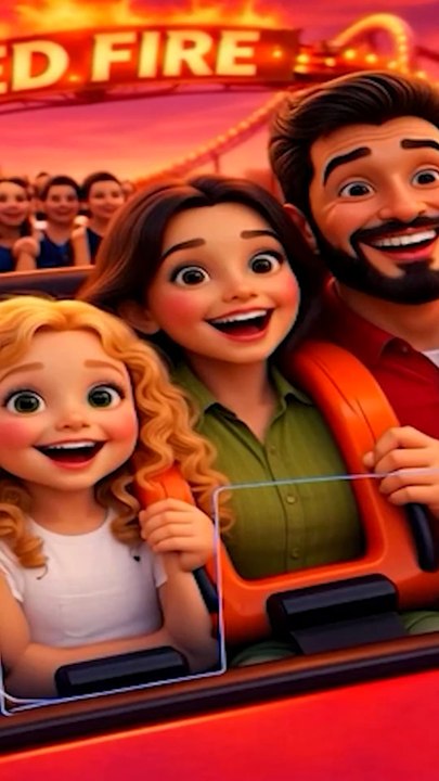 Çizgi Film Çocuk | 3D Luna Park 🌍 Red Fire-Çarpışan Arabalar (Bölüm 6) #shortsvideo