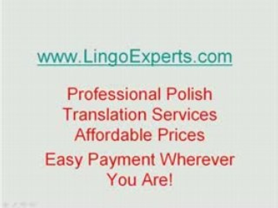 Online Polish Translation Company -Polish Translators Agency