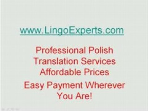Online Polish Translation Company -Polish Translators Agency