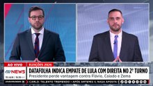 Datafolha: Lula lidera com 39%, mas empata tecnicamente com Flávio Bolsonaro