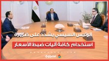 الرئيس السيسي يشدد على ضرورة استخدام كافة آليات ضبط الأسعار ومنع المضاربات