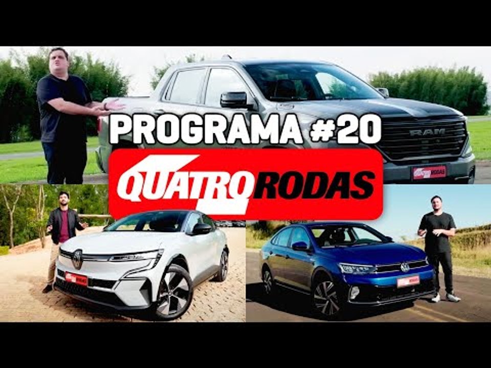 PROGRAMA QUATRO RODAS #20 - Tudo sobre Virtus Highline, Megane E Tech e Ram Rampage  (14/10/2023)
