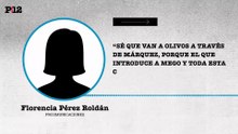 Florencia Pérez Roldán: “Sé que van a Olivos a través de Márquez, porque el que introduce a mego y toda esta cosa es Nicolás Márquez”