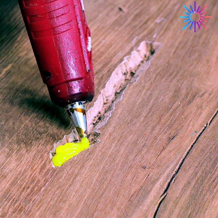Leveling the floor with just glue