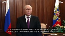 Putin: "La sicurezza dei nostri cittadini non è negoziabile"