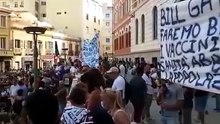 Green Pass, la protesta nel centro di Cagliari