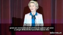 Von der Leyen a Roma, l'omaggio a David Sassoli: "Un uomo gentile, un presidente buono"