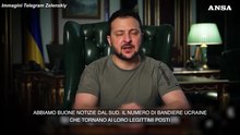 Zelensky: "Buone notizie dal sud, liberati 41 insediamenti"