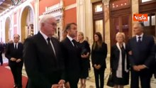 Funerali Napolitano, l'omaggio di Macron e Steinmeier a Montecitorio