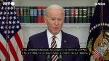 Biden: "In Ucraina Putin non vincerà"