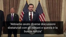 "Iran ha detto no", Vance annuncia il fallimento dei negoziati - Video